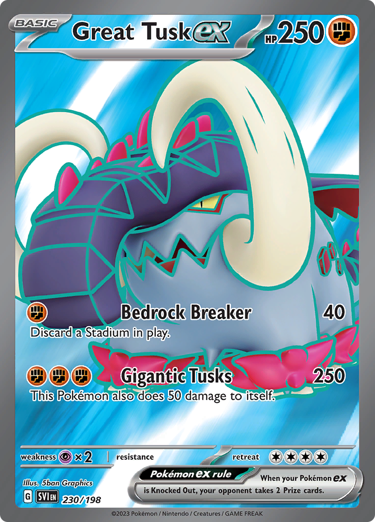 Great Tusk ex (Full Art) – Bangbang Cards